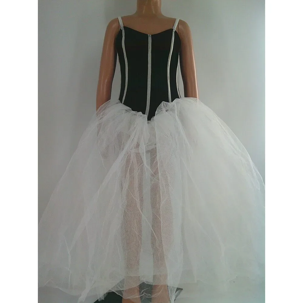 Pre-Owned Dance Costume Curtain Call C6597 Medium Child Black Tutu Ballet
